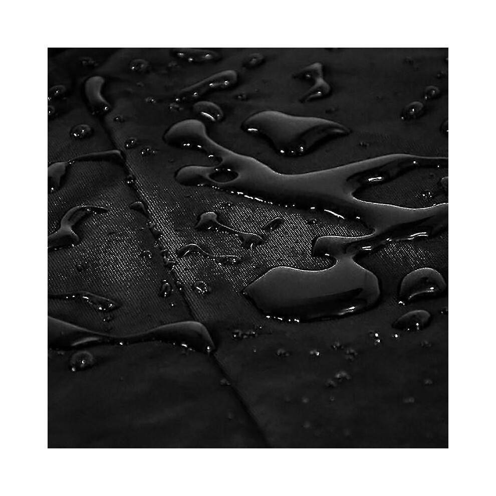 (227x100cm, Black) Outdoor Furniture Covers Waterproof Round Table Cover Heavy Duty Cover