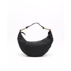 Gucci GG Bamboo Sherry Line Bag - Black (21x24x6 cm)