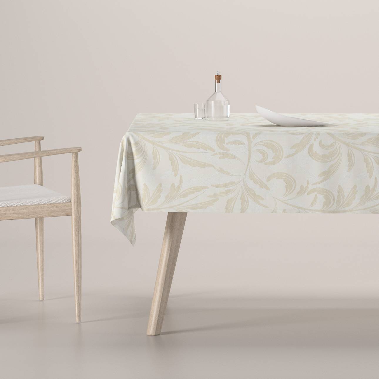 Rektangulære borddug, Grå og beige, Secret Garden