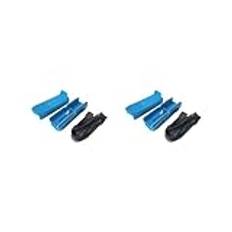 2 set småbarn skridskor justerbara barn skridskor för ungdomar nybörjare pojkar flickor blå 21,5 x 6 x 6,3 cm