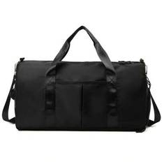 Multi-Functional Gym Bag Crossbody Travel Bag, Waterproof & Large Capacity Shoulder Bag For Overnight, Luggage Organizer, Clothes Organizer, Weekend B - Black