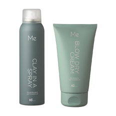 IdHAIR - Mé Clay In A Spray 150 ml + IdHAIR - Mé Blow Dry Cream 150 ml - Klar til levering - Prismatch