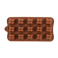 Chokladform Silikonform Fläta