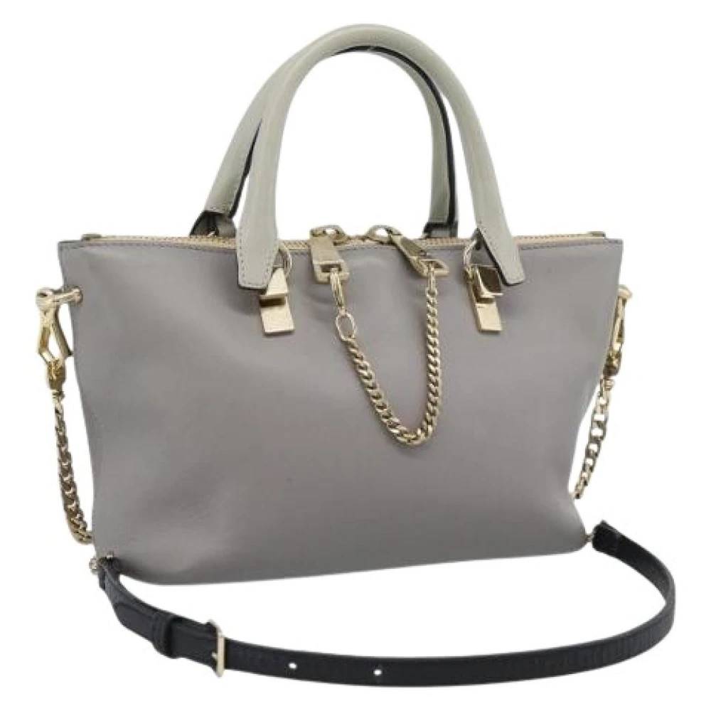 Chloé Pre-owned Pre-owned Hand Bag - Vintage - Dame - Grå - ONE SIZE - Uld