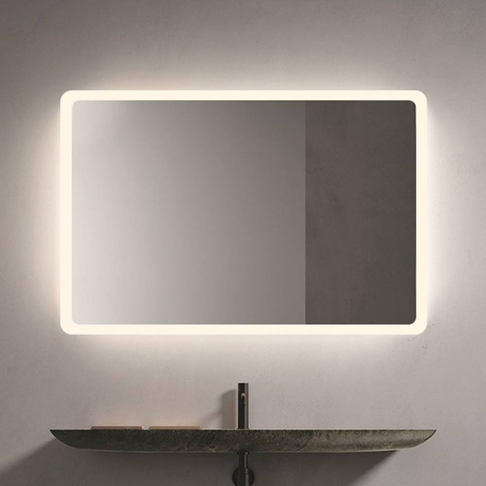 Koniseur LED badeværelse spejl til Lampeudtag - Antidug (Variant: Størrelse: Højde 80 cm Brede 180 cm).
