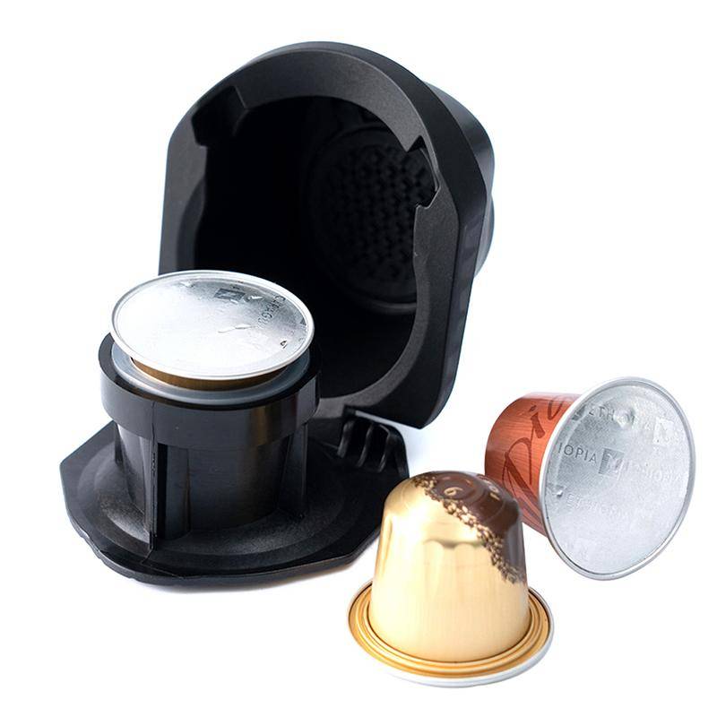 Återanvändbar Kaffekapseladapter för Dolce Gusto Genio S Crema Pod Kvarn black