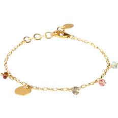 BeChristensen Riley Bracelet Gold One Size - Kædearmbånd Med Vedhæng hos Magasin