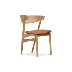 No. 7 Dining eg sæbe / Dunes Cognac læder - Sibast Furniture