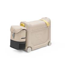 JETKIDS™ BY STOKKE® ride-on kuffert BedBox™ Creamy Cappuccino med Crew BackPack™Moonglow White
