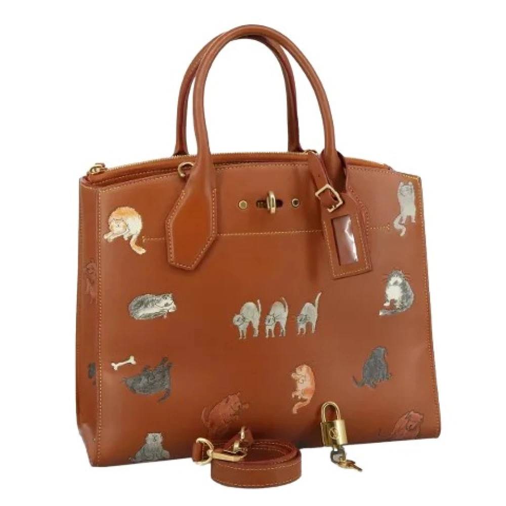 Louis Vuitton Vintage Pre-owned Håndtaske - Vintage - Dame - Brun - ONE SIZE - Uld
