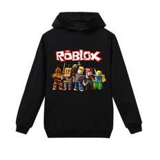 Roblox Hoodie för barn Ytterkläder Tröja svart black 140cm