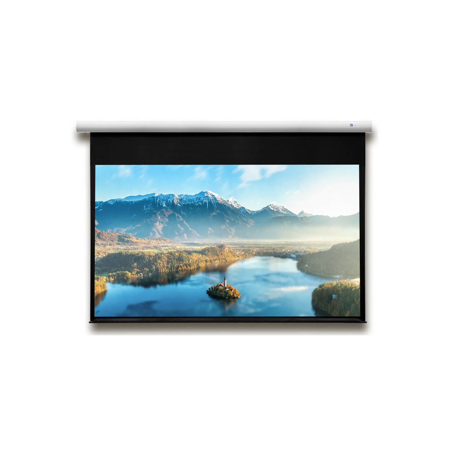 DELUXX Advanced Elegance motordriven filmduk 305 x 228 cmmattvit Polaro