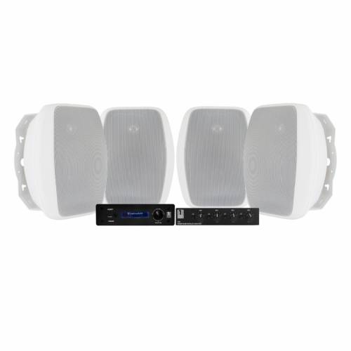 System One A50BT med SC4B & 2 par System One OD570 Utomhushögtalar