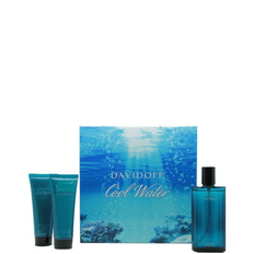 Davidoff Cool Water Gavesæt 125ml EDT + 75ml Aftershave Balm + 75ml Shower Gel