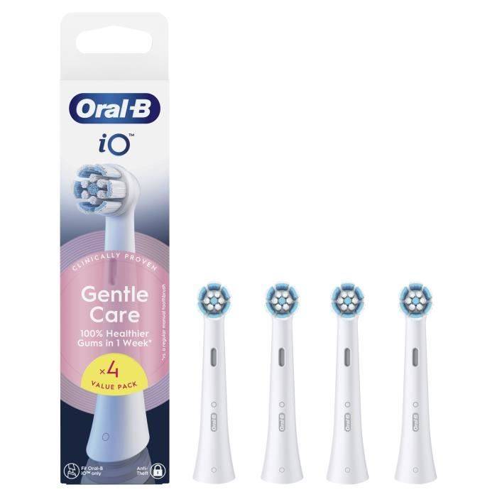Recharges de brosse à dents - ORAL B - iO - x4 Soin Doux Blanc