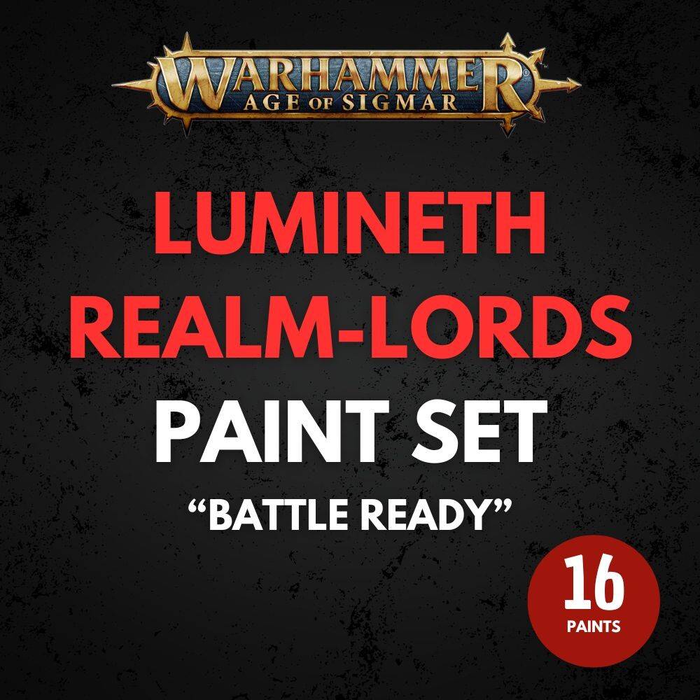 Lumineth Realm-lords Paint Set Warhammer Age of Sigmar - Battle Ready.