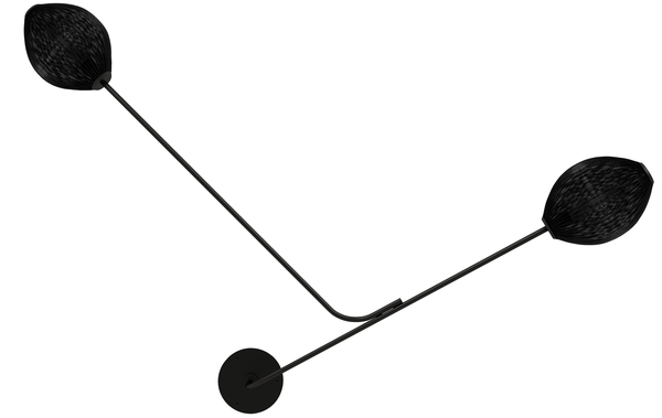 Satellite Væglampe Sort/Sort.