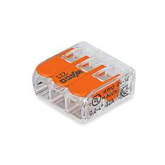 Wago 221-413 kabelsamler, 3 klemmer (0,2 - 4 mm²) | 1 stk | PRIS-MATCH