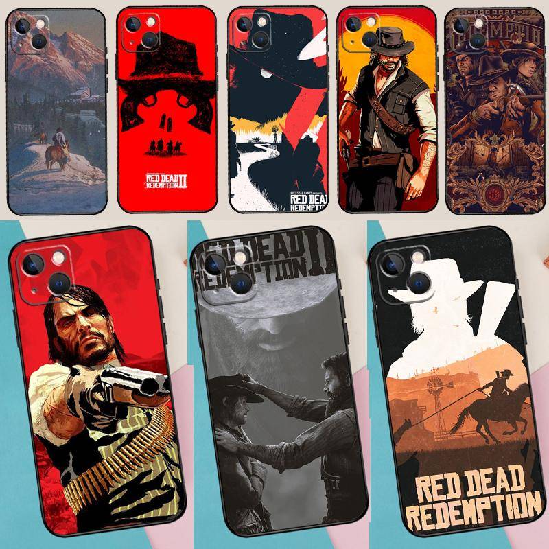 Red Dead Redemption 2 Fodral För Apple iPhone 15 16 14 13 12 11 17 Pro Max Mini 17 Air 16e 16 Plus Baksidesfodral