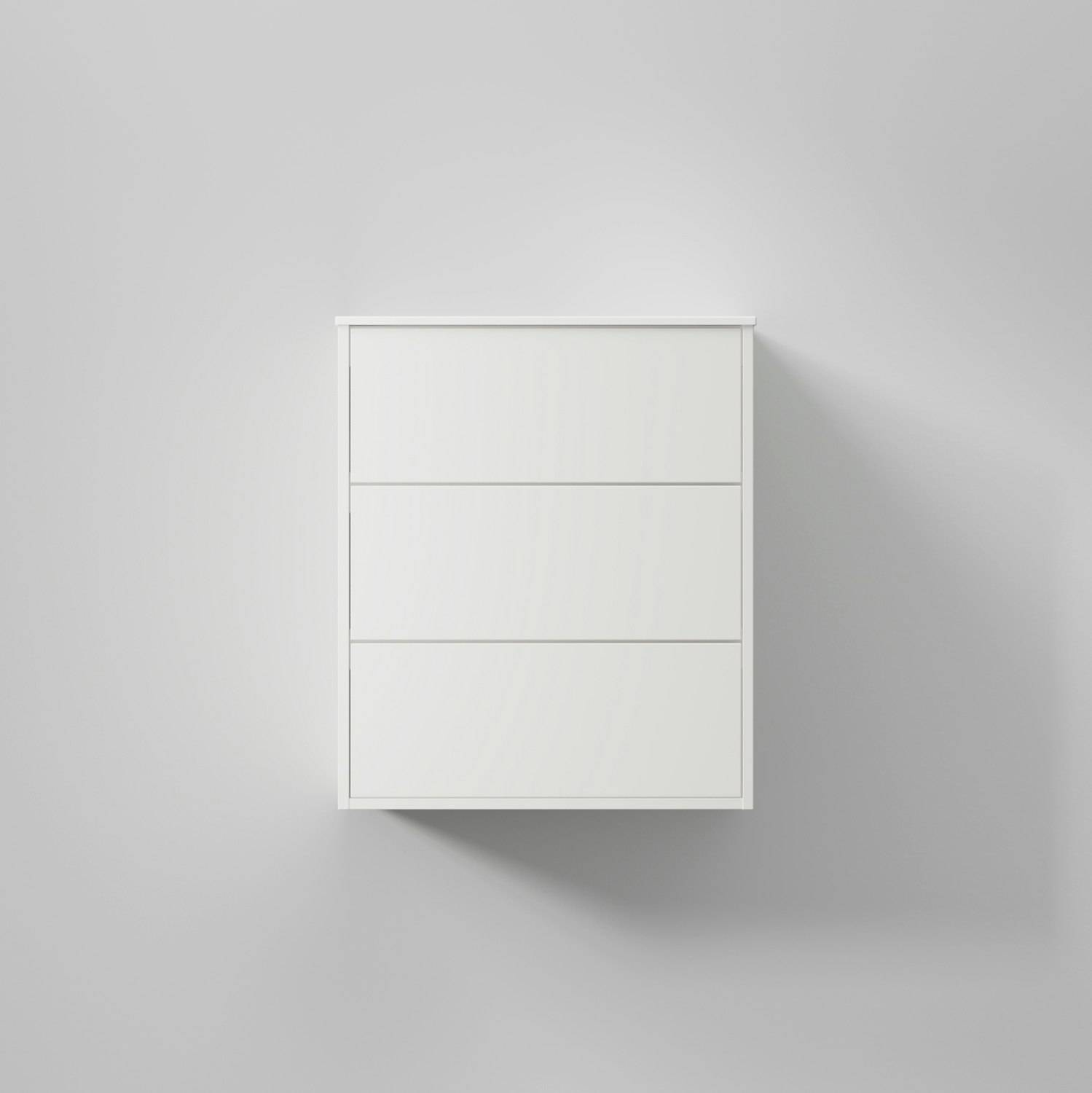 Tvättställsskåp INR Terra Solid med 3 Lådor Färg: Pure White, Bredd: 600 mm