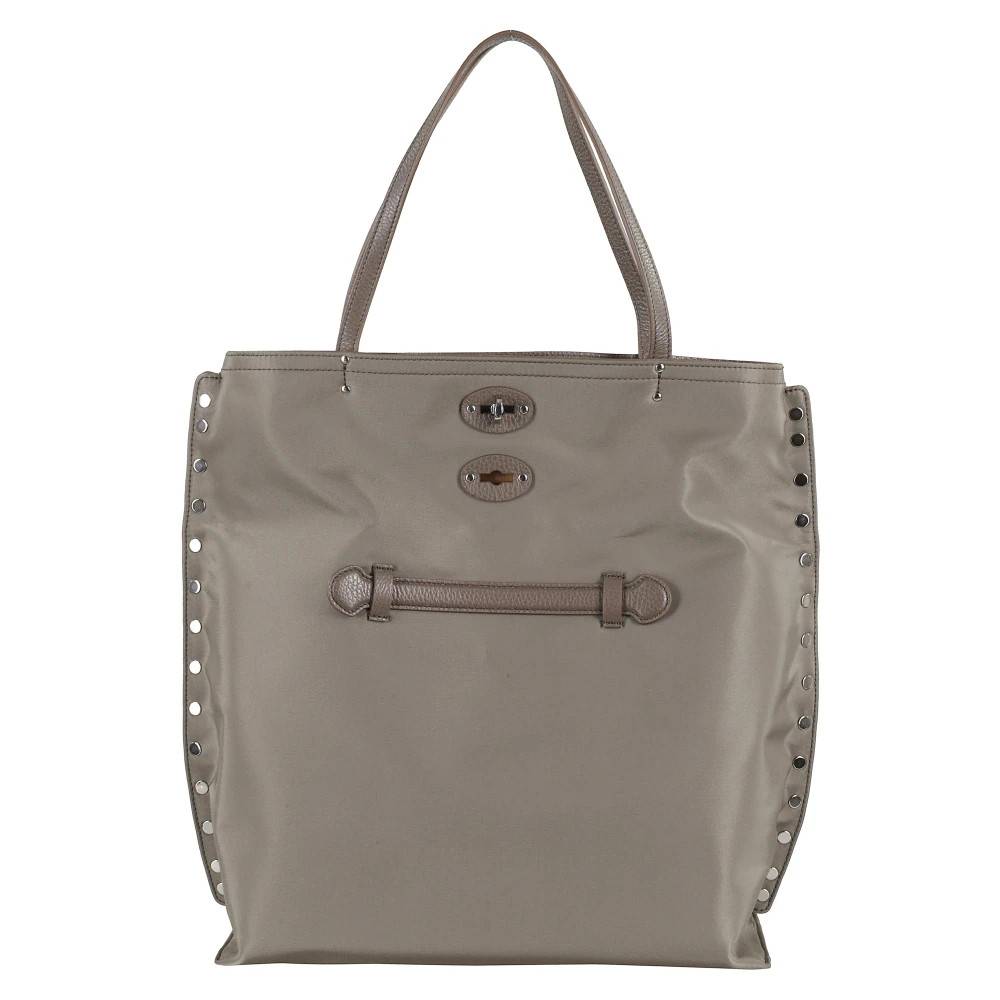 Zanellato Studded Nylon Tote Bag Tokyo - Tasker - Dame - Grøn - ONE SIZE - Nylon
