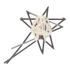 Lorena Antoniazzi, Accessories , Dame, Grå, ONE SIZE, Uld, Chic Broche med Jomfruuld Indsats