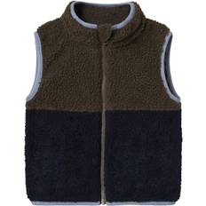 Name It Nmmmall Teddy Vest2 Str 104 - Morel Veste hos Magasin
