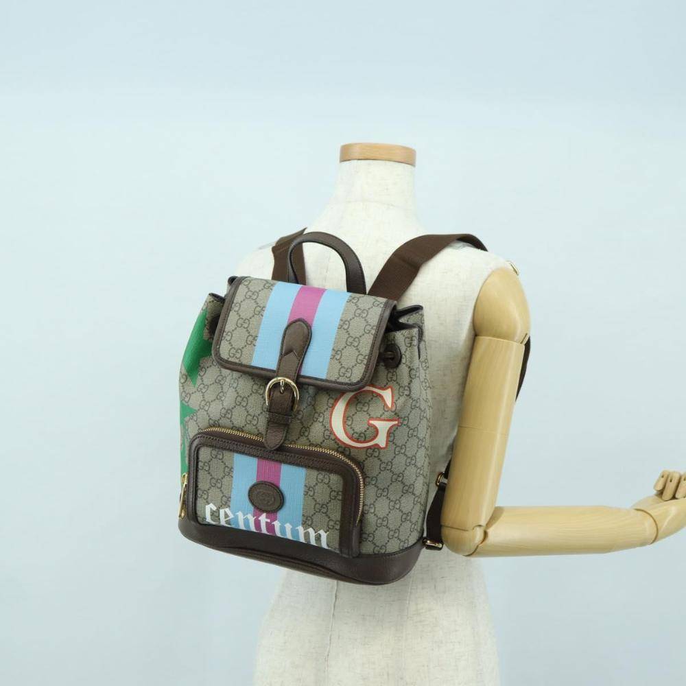 Gucci Vintage Backpack Stl. - Ryggsäkar Från Magasin - Multicolor (W 26cm x H 30cm x D 12cm)