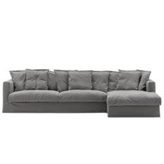 Decotique Le Grand Air 3-sitssoffa Divan Höger Grå - Hörnsoffor & Divansoffor Bomull Grå - 227826-227827-227830