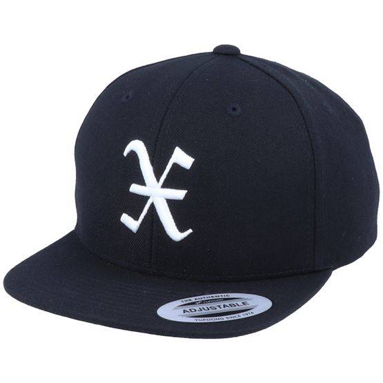 Kiddo Cap - Svart snapback Keps - Kids X Letter 3D Black Snapback @ Hatstore