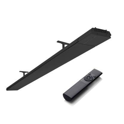 HEATSTRIP Design el terrassevarmer med fjernbetjening og appstyring, sort, 2400W - 130 cm