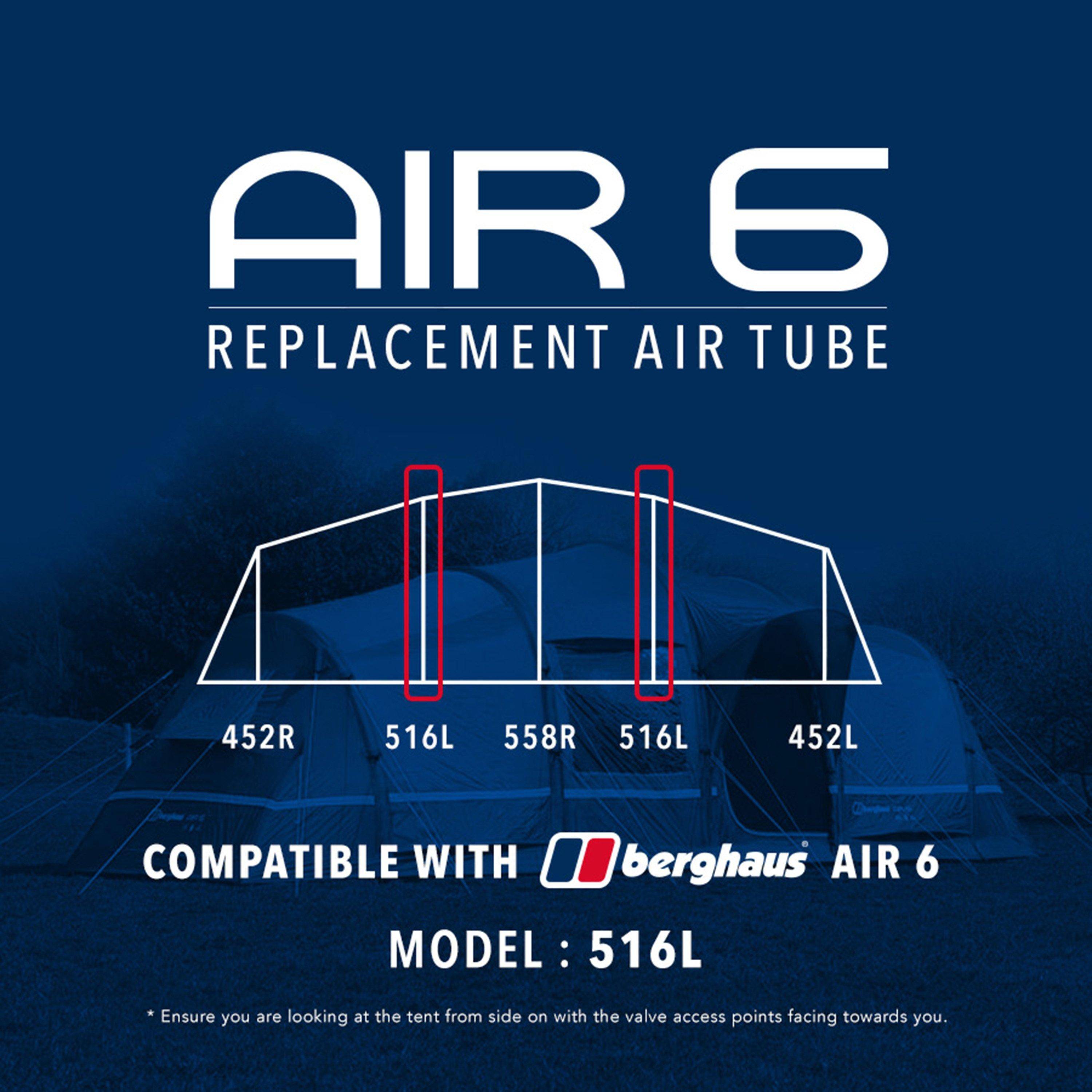 Eurohike Air 6 Tent Replacement Air Tube - 516L, Clear