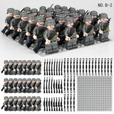 24 stk. Militære Soldater Byggeklodser Hær Opstilling Byggeklodser Minifigurer Legetøj Til Drenge Fødselsdag Julegaver