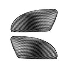 Pizgear 2PCS Mirror Cover Caps, for VW, for Passat, B7, for Jetta, MK6, for Scirocco, MK3 CC, Side Wing Mirror Cover Caps Carbon Effect Sidospegelkåpor