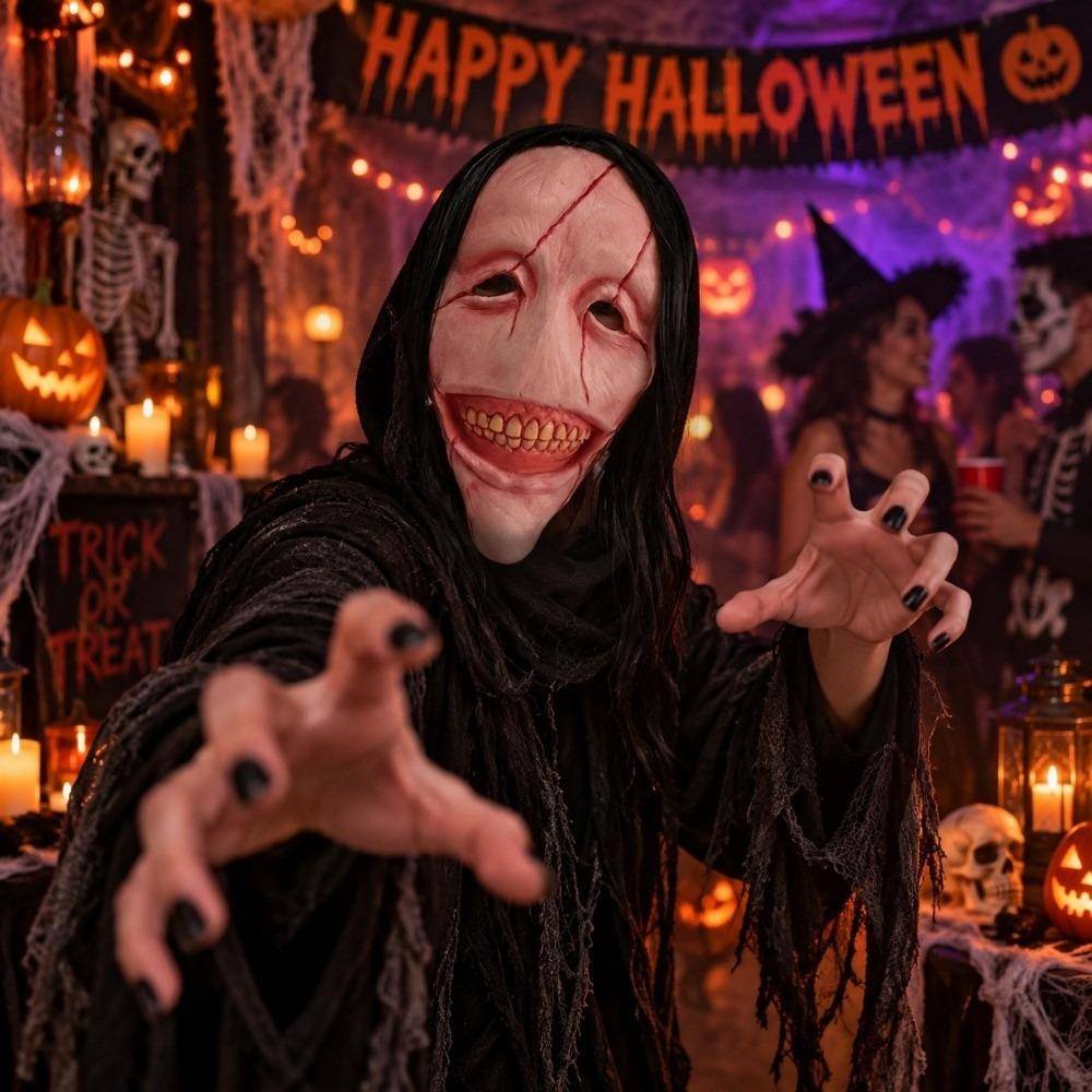 Dödskalle Halloween Huvudbonad Spöklik Cosplay Huvudprydnad Mask Kreativ Halloween Läskig Mask Cosplay cm