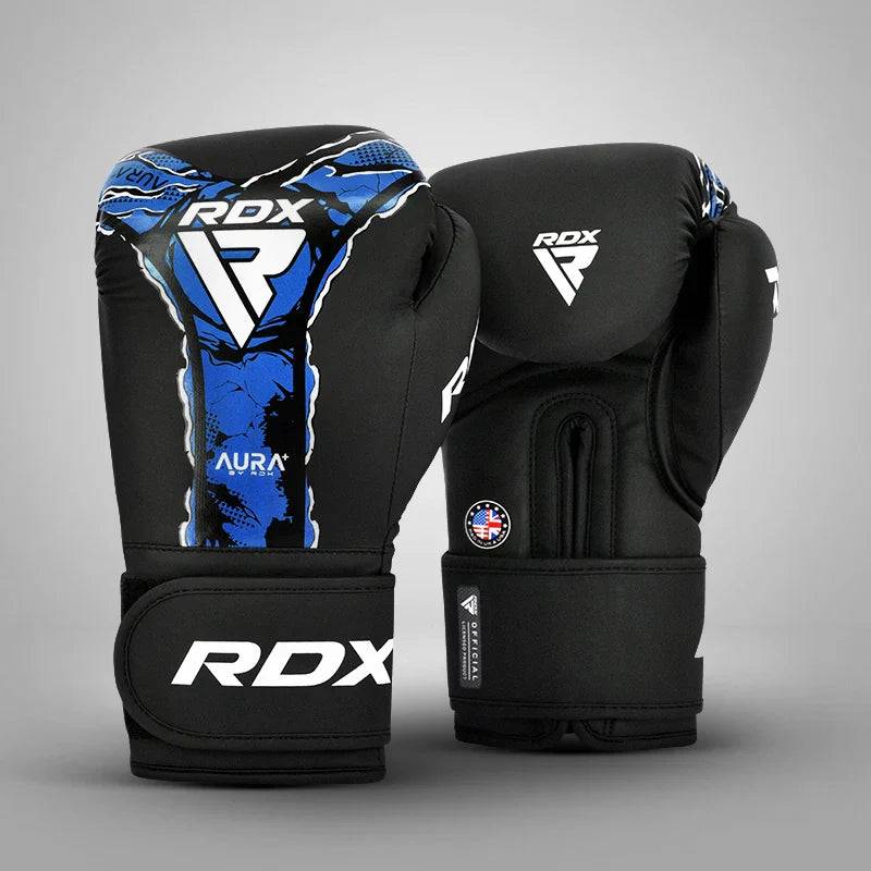RDX Boxing Gloves Aura F-17 - BlueBlack / 14oz