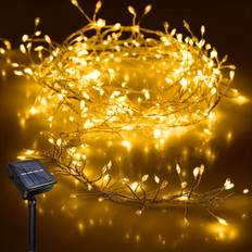 TEMU Solar-powered Fairy Lights - Led String, Warm White Starry Firefly Lights For Diy Wreaths & Home Decor, Indoor/outdoor Christmas Lighting, Solar Christmas Lights, Christmas Decor