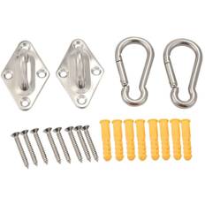 Heavy Duty Hængekøje Hanger Øjeplader Væg Loft Montering Ankerkrog Hanger til Hængekøje Gyngestol