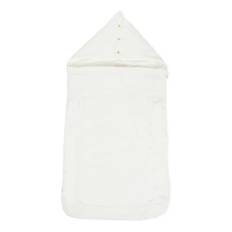 Chloé, Home, unisex, Hvid, ONE SIZE, Bomuld, Hvid Baby Sovepose med Hætte