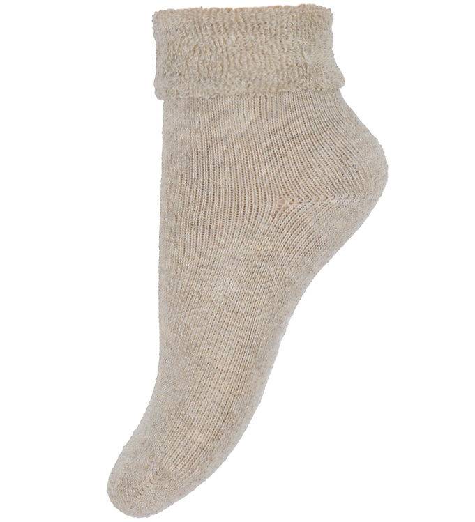 Minymo Strømper - Silver Mink Melange - Minymo - 19/22 - Strømper