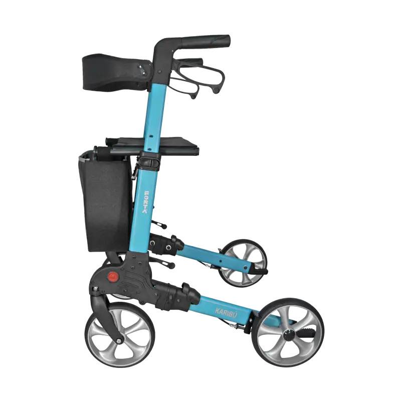 Karibu Rollator – Letvægtsrollator i aluminium | Seniorland - Hvid.