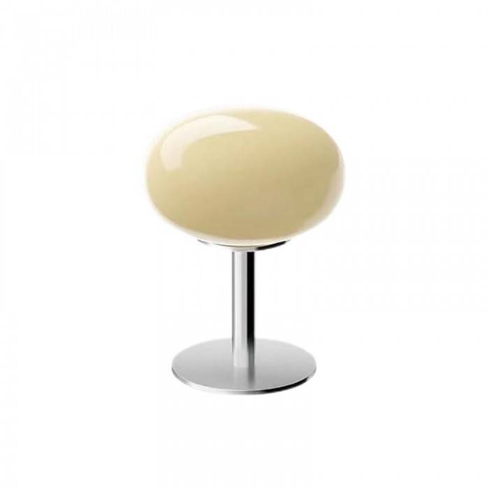 SérénitéMagique - Elegant Beige Bordslampa för Stämningsbelysning