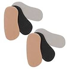 KOMBIUDA 6St Anti-Drop Half Size Mat Heel Cudions Heel Liner För Unisex Skor Supply Shoe Heel Cushion Sneaker Heel Pads Anti-Wearing Heel Pads Heel Liners Shoe Pads Bendable Heel Pads