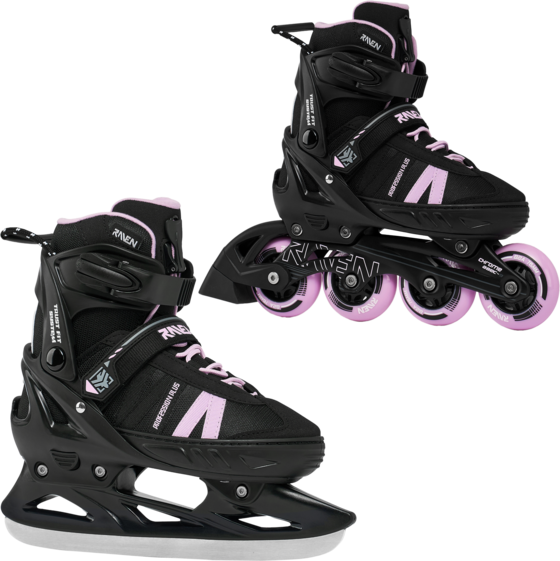 Raven 2in1 Profession Plus Hockey Inlines Svart/lila - 38-42