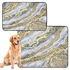 3-pack kissbricka inomhus katt kissdynor för golv halkskydd för bil 50 x 60 cm marmor guld vit primitiv