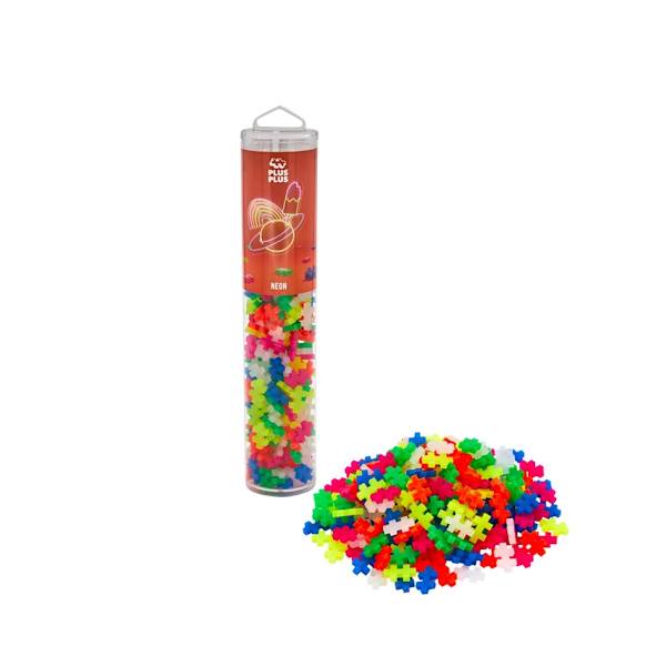 Plus Plus Neon Farvemix, 240 Brikker