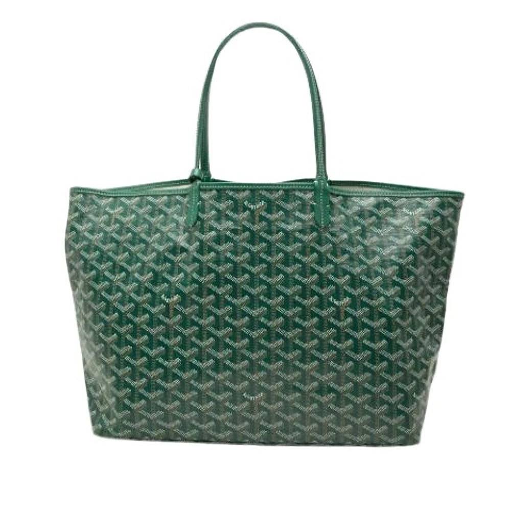 Goyard Vintage Pre-owned Saint Louise PM Tote Bag - Vintage - Dame - Grøn - ONE SIZE - Læder