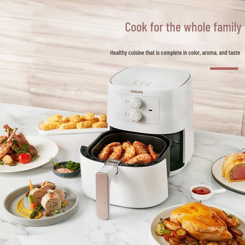 Philips Essential Airfryer XL - 4,1L med Rapid Air-teknik CN-kontakt (adapter ingår)