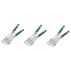 PRETYZOOM 3 Set Teppanyaki Spatel Slitsad Pizza Spade Bbq Spatel Tårta Spade Rostfritt Stål Fisk Spade Fisk Spade Bakning Spatel Spatel Bakning Spade Biff Spade 2st*3