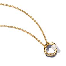 Pandora "Organiskt Hänge Guld & Pärlor" - Halsband